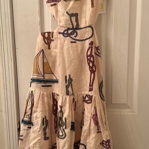 Alemais Linen Nautical Dress